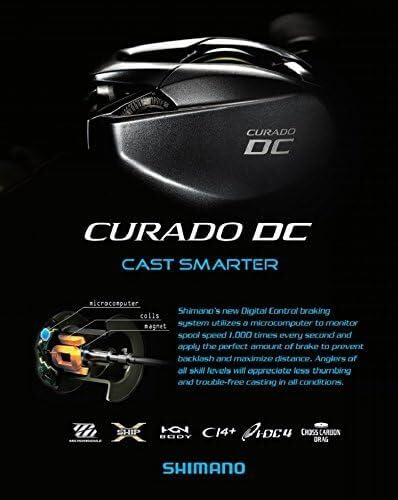 SHIMANO CURADO DC 150XG ベイトリール Shimano CURADO DC 150XG Low Profile Fishing Reels with